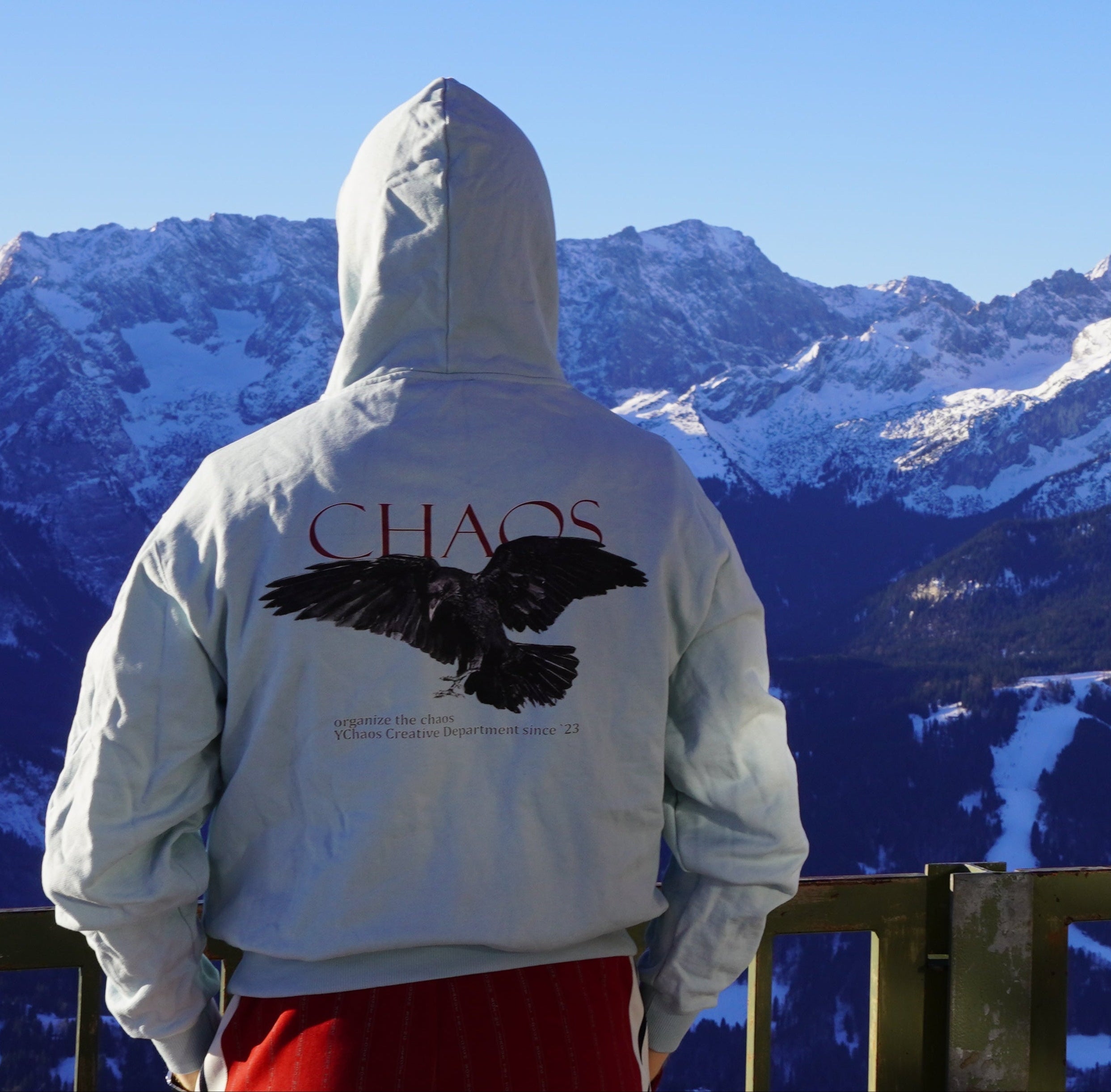 YCROW Hoodie Cold Blue | YChaos