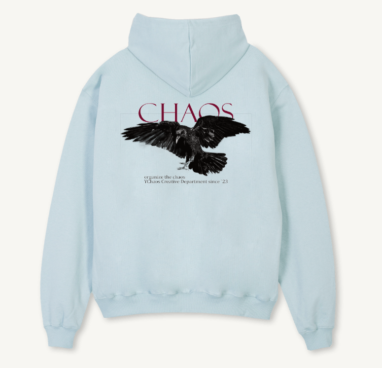 YCROW Hoodie Cold Blue | YChaos
